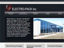 Tablet Screenshot of electro-pack.com